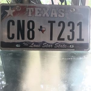Texas License Plate
